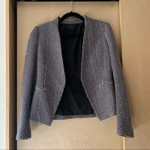 Theory Boucle Lanai Blazer Navy White